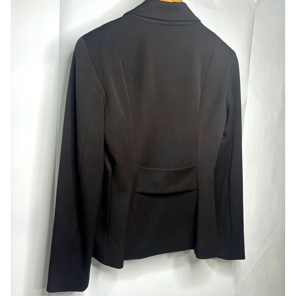 Cache Lux Brown One Button Blazer Suit Jacket Fitted Work Womens NWT - Picture 5 of 10